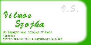 vilmos szojka business card